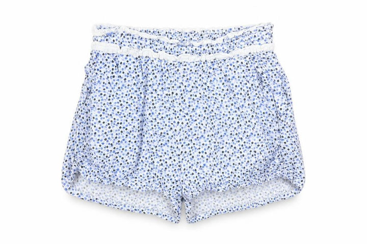 Jack Wills Women Blue Floral Viscose Casual Shorts UK 8