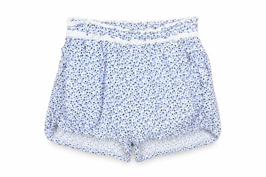 Jack Wills Women Blue Floral Viscose Casual Shorts UK 8