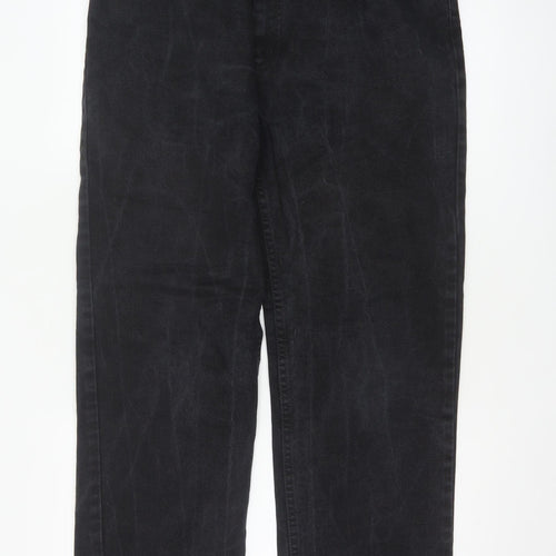 Lee Men's Black Straight Leg Regular Fit Denim Jeans 36x34