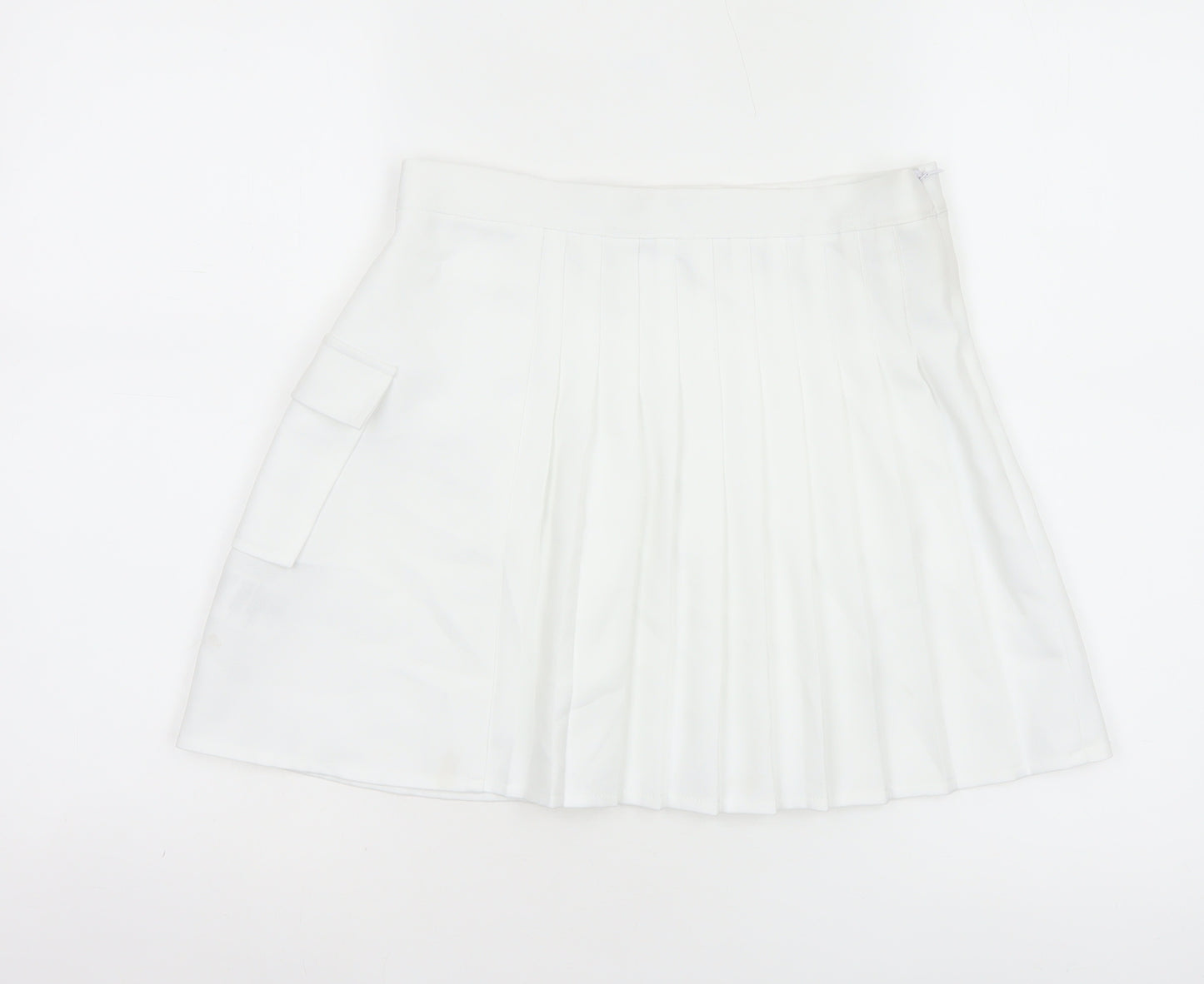 Urban Outfitters Women's White Pleated Short Skirt Size S