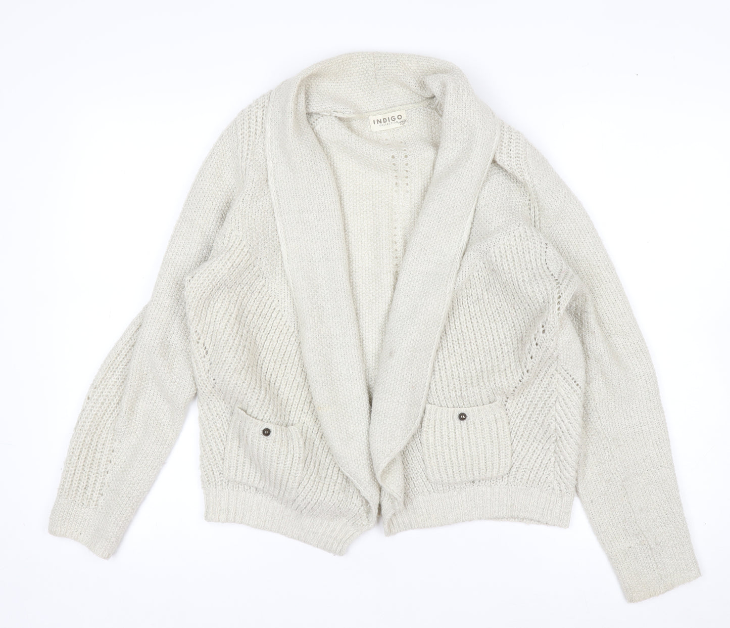 Marks and Spencer Women’s Grey Wool Blend Cardigan UK 14