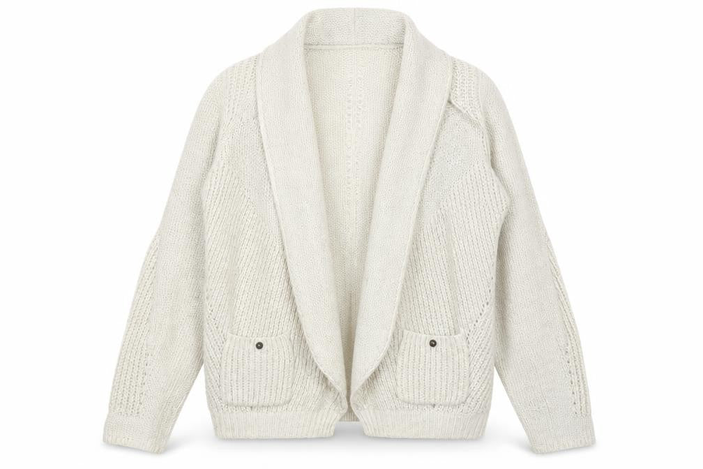 Marks and Spencer Women’s Grey Wool Blend Cardigan UK 14