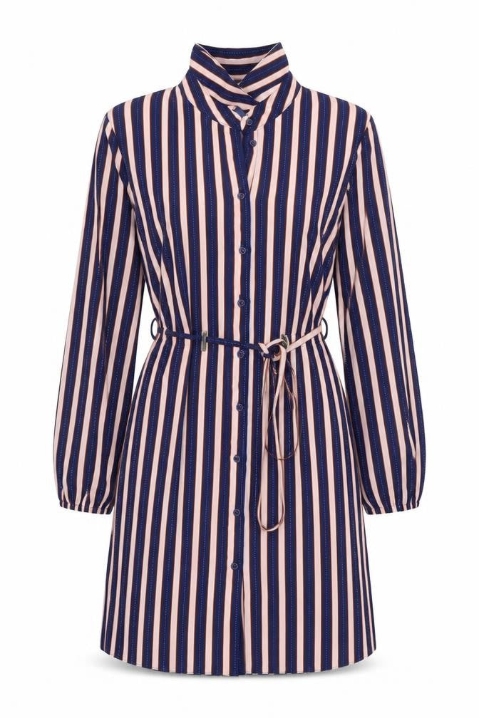 Miss Selfridge Women’s Multicoloured Striped Shirt Dress Size 8
