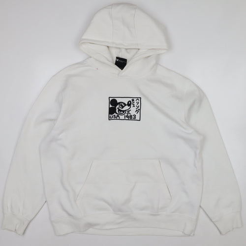 Disney x Keith Haring White Hoodie XL Women’s Pullover Sweatshirt