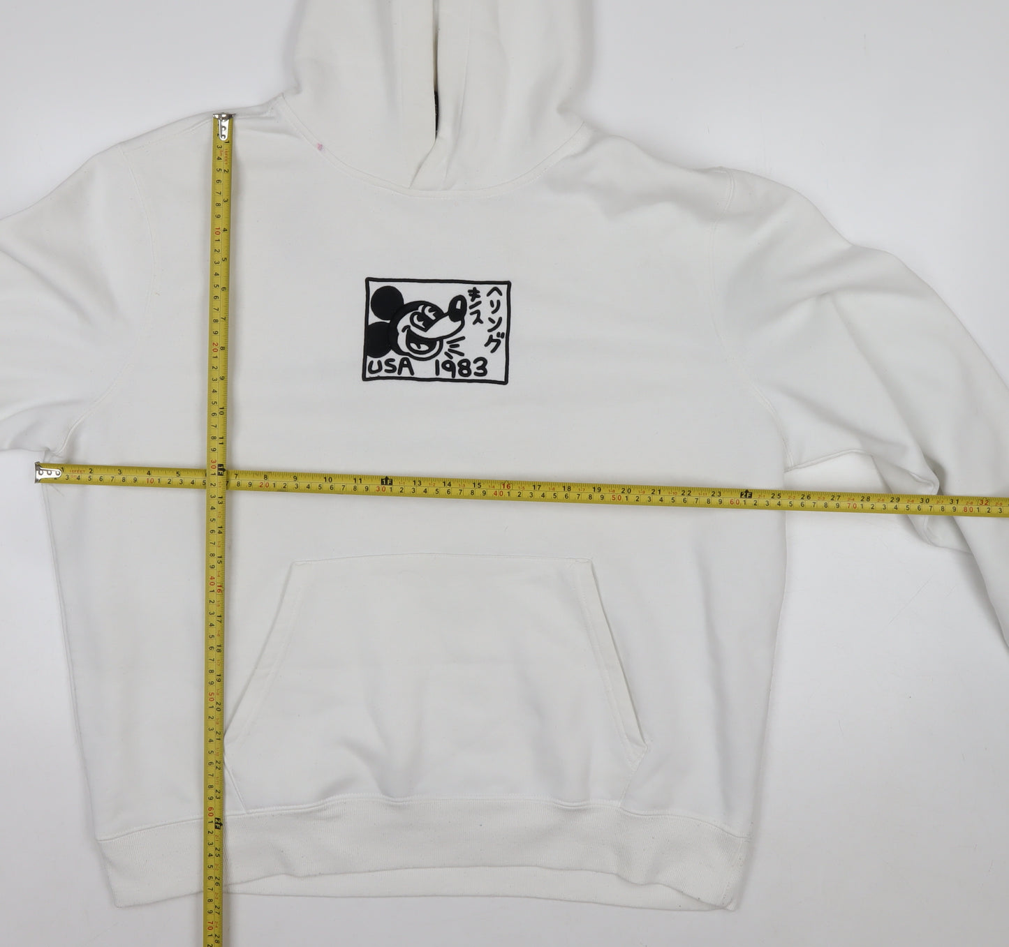 Disney x Keith Haring White Hoodie XL Women’s Pullover Sweatshirt