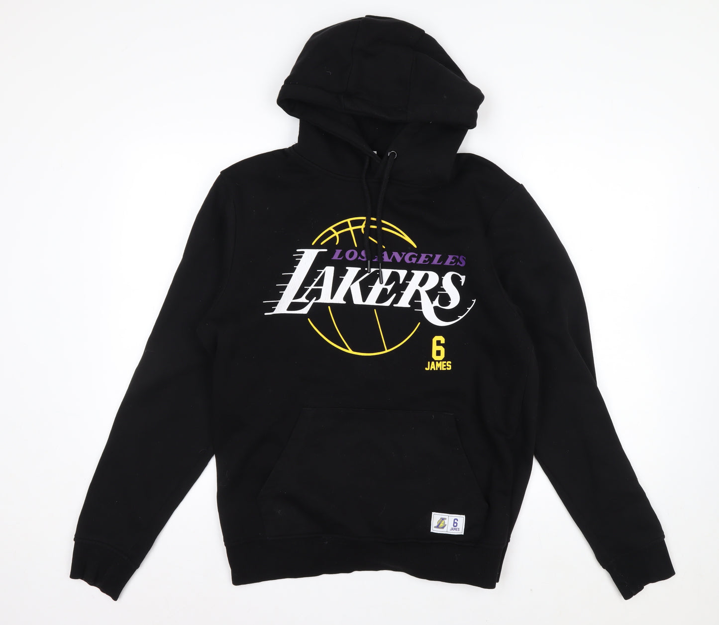 NBA Men’s Black Pullover Hoodie M Los Angeles Lakers LeBron James 6 Sweatshirt