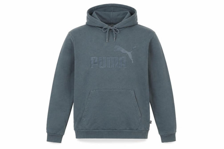 Puma Men's Green Pullover Hoodie M Hooded Logo Sweatshirt