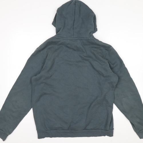 Puma Men's Green Pullover Hoodie M Hooded Logo Sweatshirt