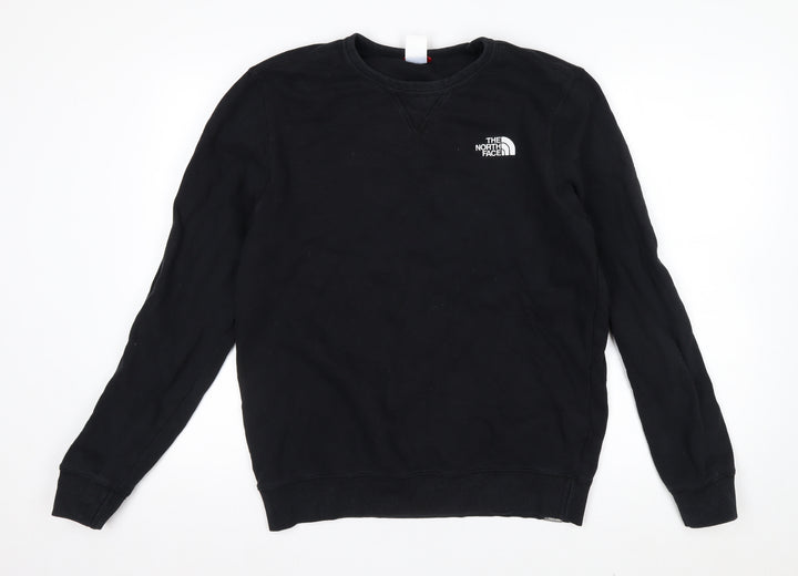 The North Face Men's Black Cotton Crew Neck Pullover Sweatshirt M