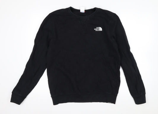 The North Face Men's Black Cotton Crew Neck Pullover Sweatshirt M