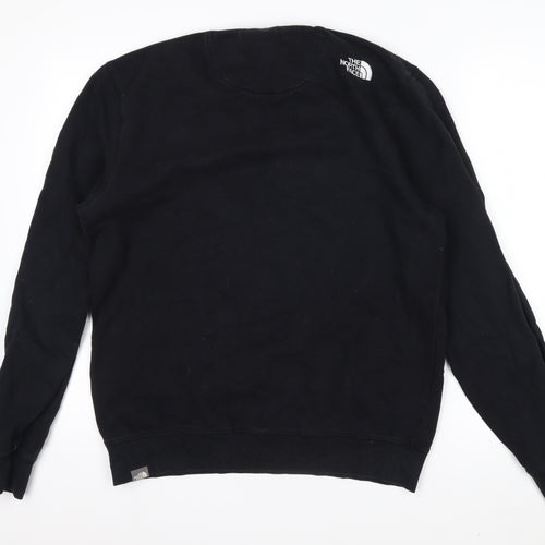 The North Face Men's Black Cotton Crew Neck Pullover Sweatshirt M