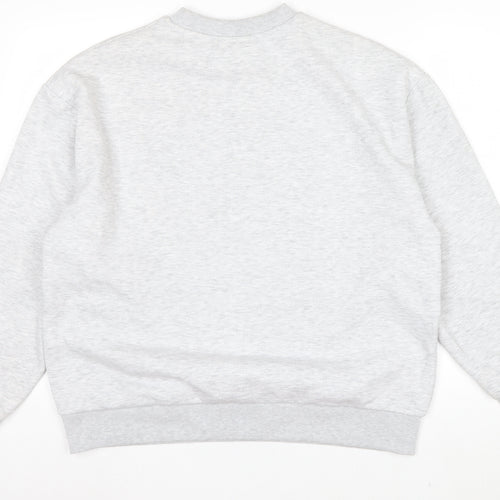 ASOS Design Women Grey Monaco 16 Pullover Sweatshirt Size S UK 8-10