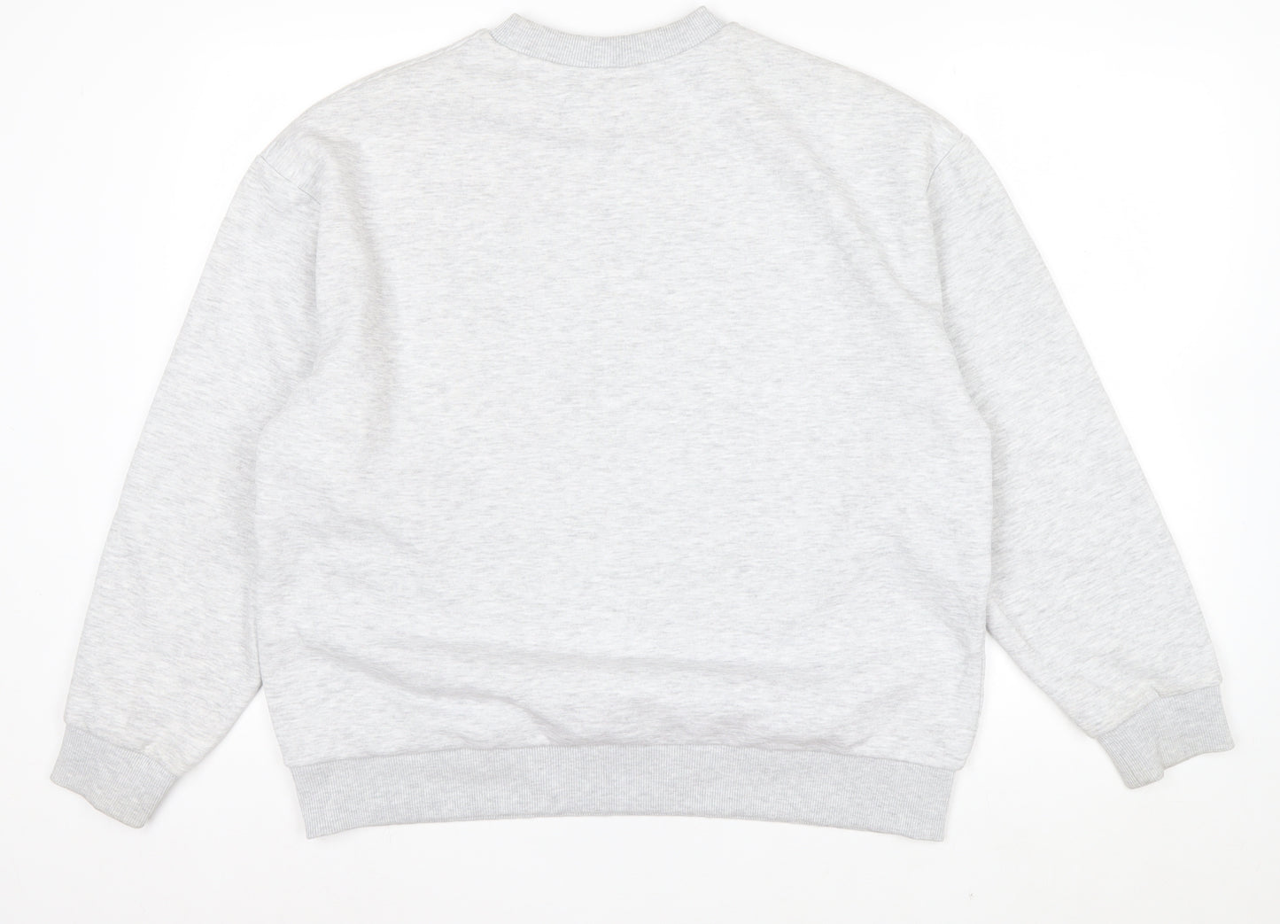 ASOS Design Women Grey Monaco 16 Pullover Sweatshirt Size S UK 8-10