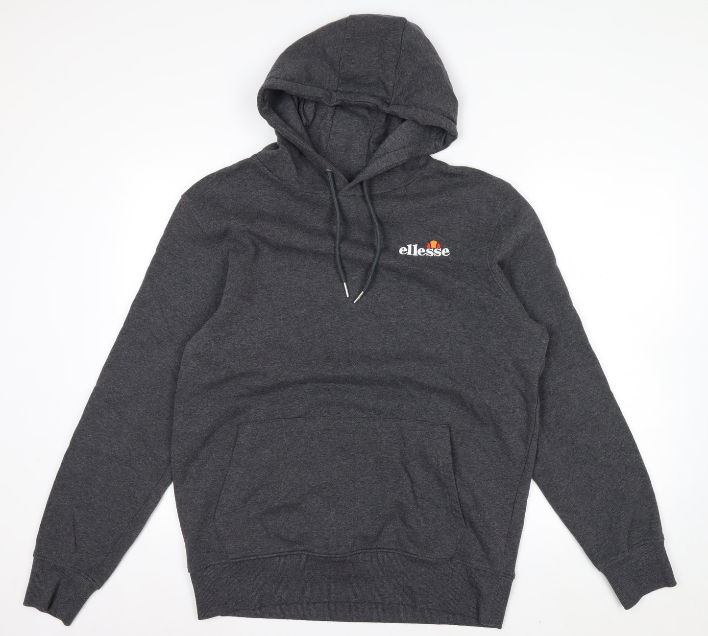 Ellesse Men's Grey Pullover Hoodie L Regular Fit Fleece Sweatshirt