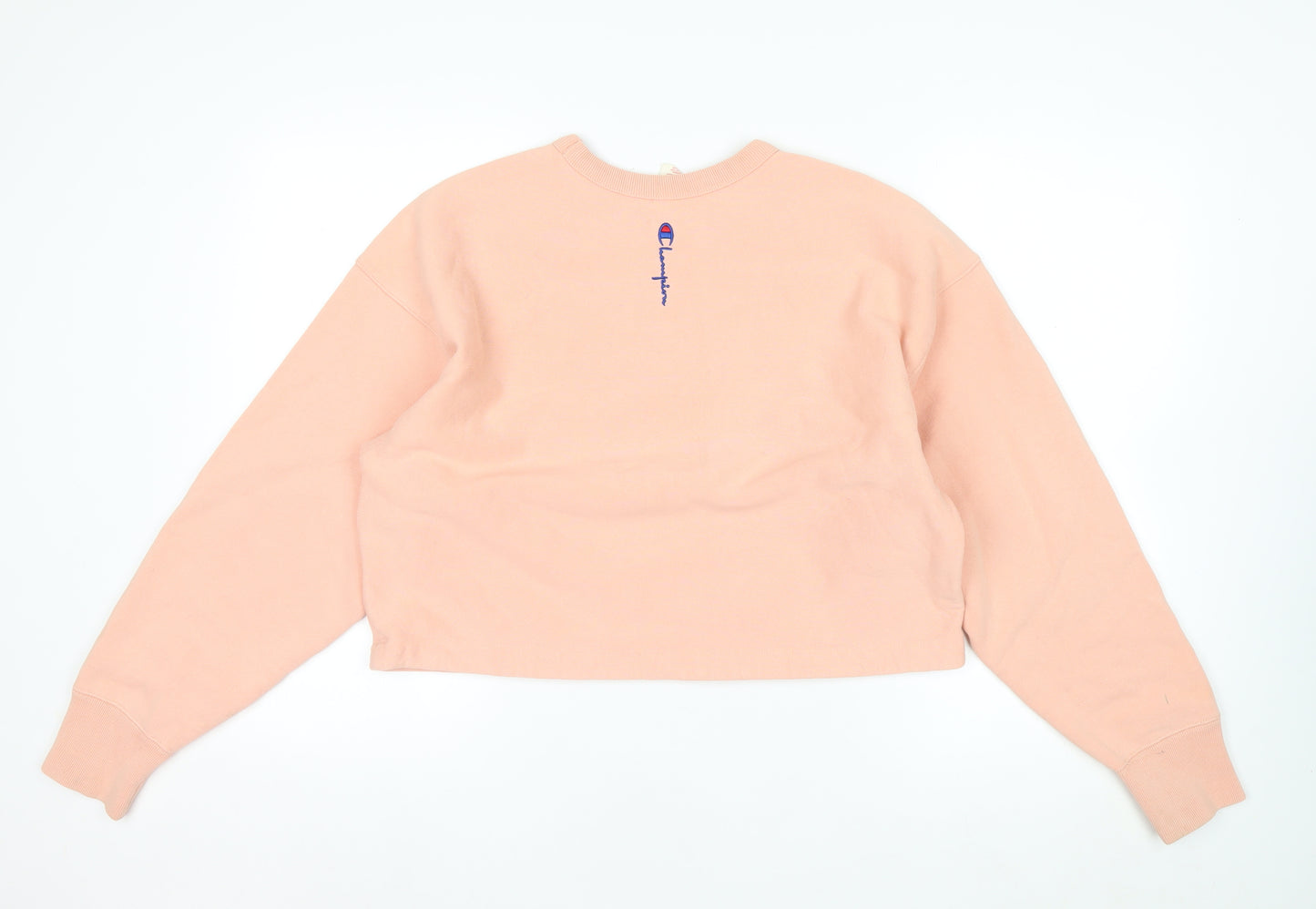Champion Women's Pink Reverse Weave Sweatshirt Medium Crew Neck