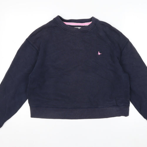 Jack Wills Women's Navy Blue Crew Neck Pullover Sweatshirt UK 12