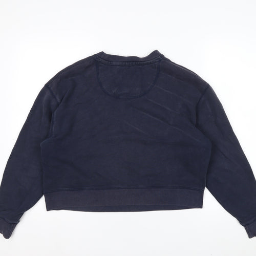 Jack Wills Women's Navy Blue Crew Neck Pullover Sweatshirt UK 12