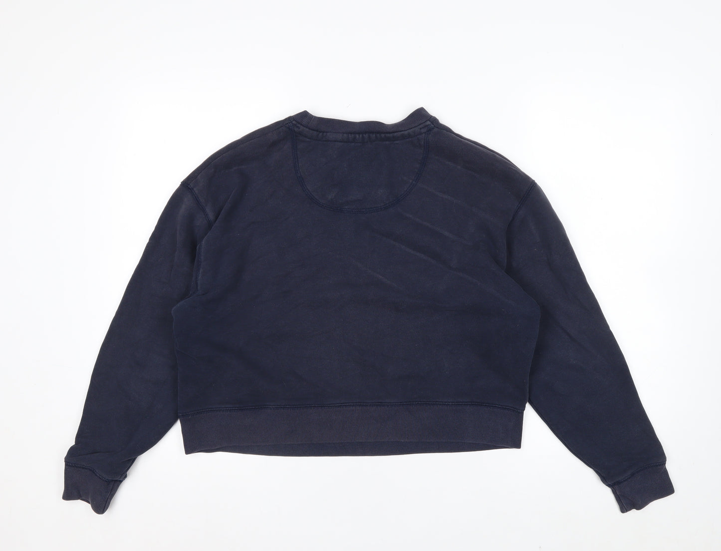 Jack Wills Women's Navy Blue Crew Neck Pullover Sweatshirt UK 12