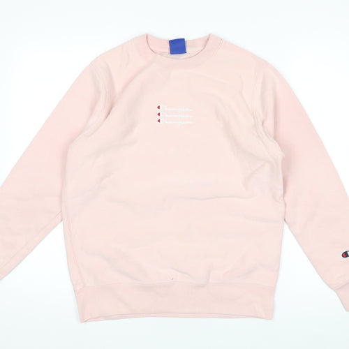 Champion Women's Pink Small Crew Neck Pullover Sweatshirt