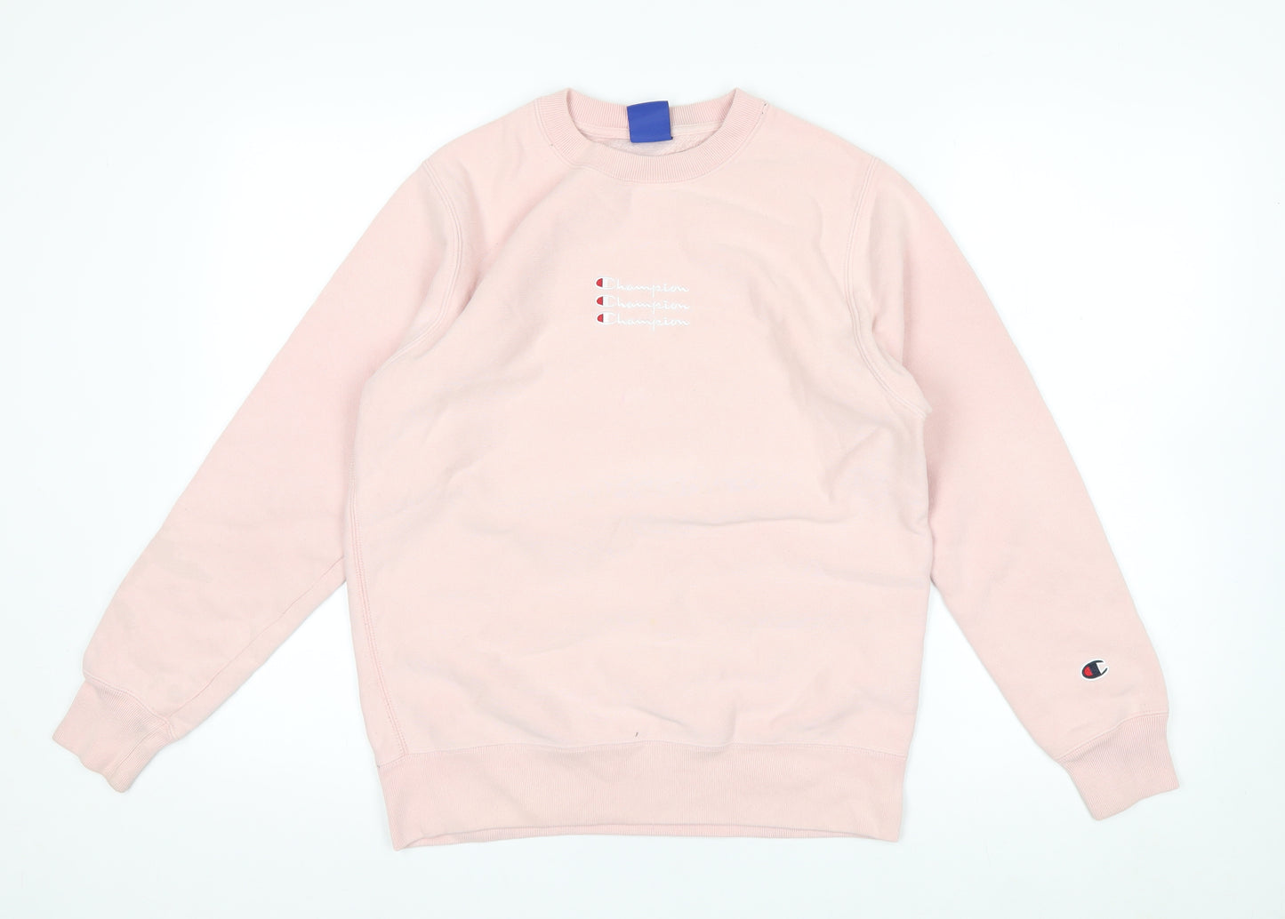Champion Women's Pink Small Crew Neck Pullover Sweatshirt