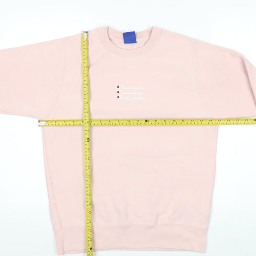 Champion Women's Pink Small Crew Neck Pullover Sweatshirt