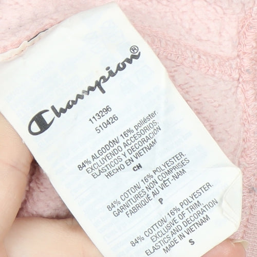 Champion Women's Pink Small Crew Neck Pullover Sweatshirt