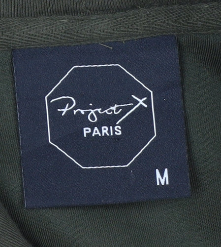 Project X Paris Men's Green Full Zip Hoodie Size M