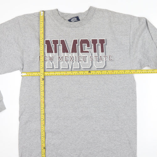 JanSport Mens Grey NMSU Long Sleeve Cotton Top Size M