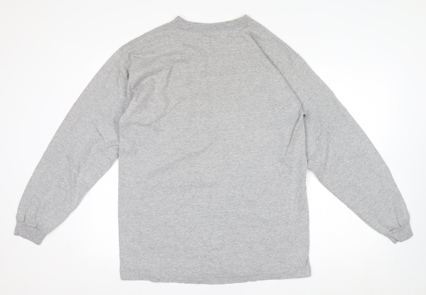 JanSport Mens Grey NMSU Long Sleeve Cotton Top Size M