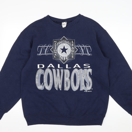 Sweatsher Men’s Blue Dallas Cowboys Vintage Logo Pullover Sweatshirt L