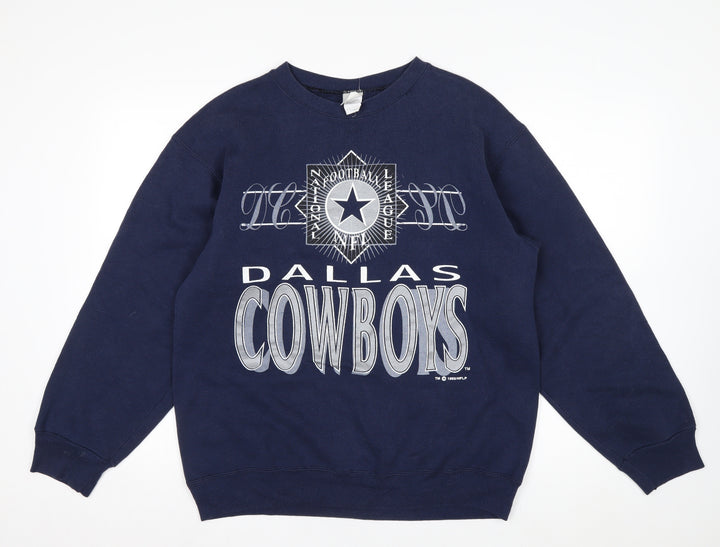 Sweatsher Men’s Blue Dallas Cowboys Vintage Logo Pullover Sweatshirt L