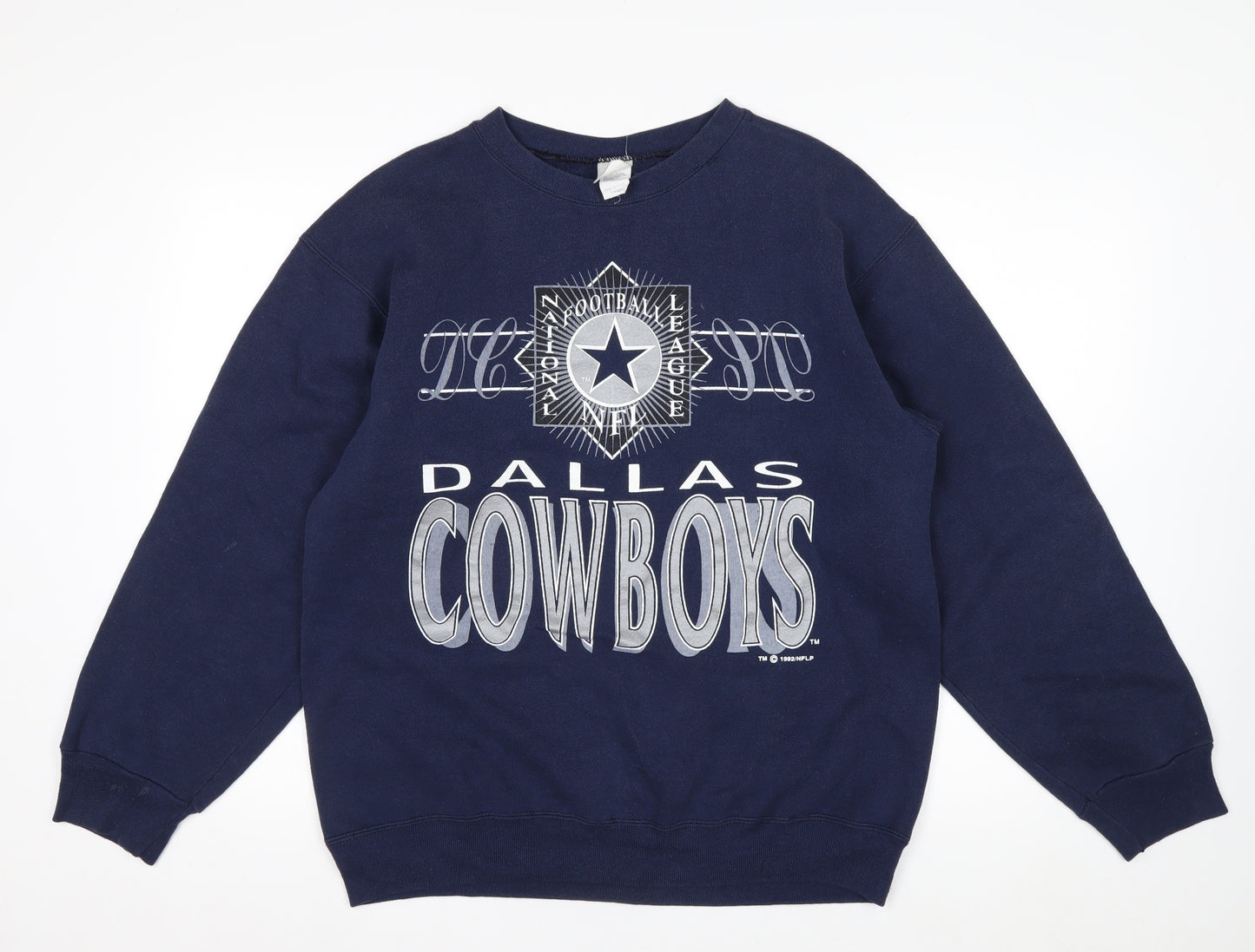 Sweatsher Men’s Blue Dallas Cowboys Vintage Logo Pullover Sweatshirt L