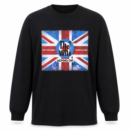 Gildan Men's Black Large The Who Moving On Tour 2019 Long Sleeve T-Shirt