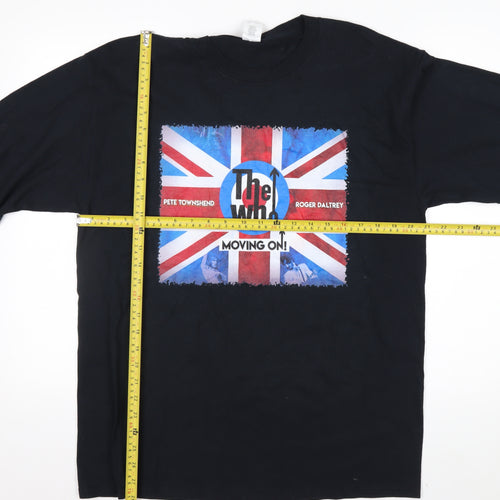 Gildan Men's Black Large The Who Moving On Tour 2019 Long Sleeve T-Shirt