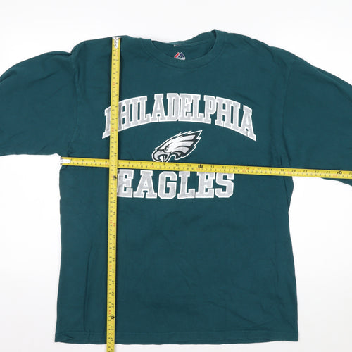 Majestic Men’s Green Philadelphia Eagles Long Sleeve Shirt L