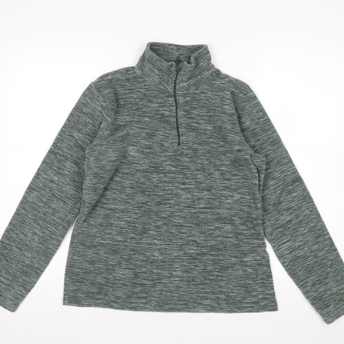 Mountain Warehouse Women’s Green 1/2 Zip Pullover Sweatshirt UK 12