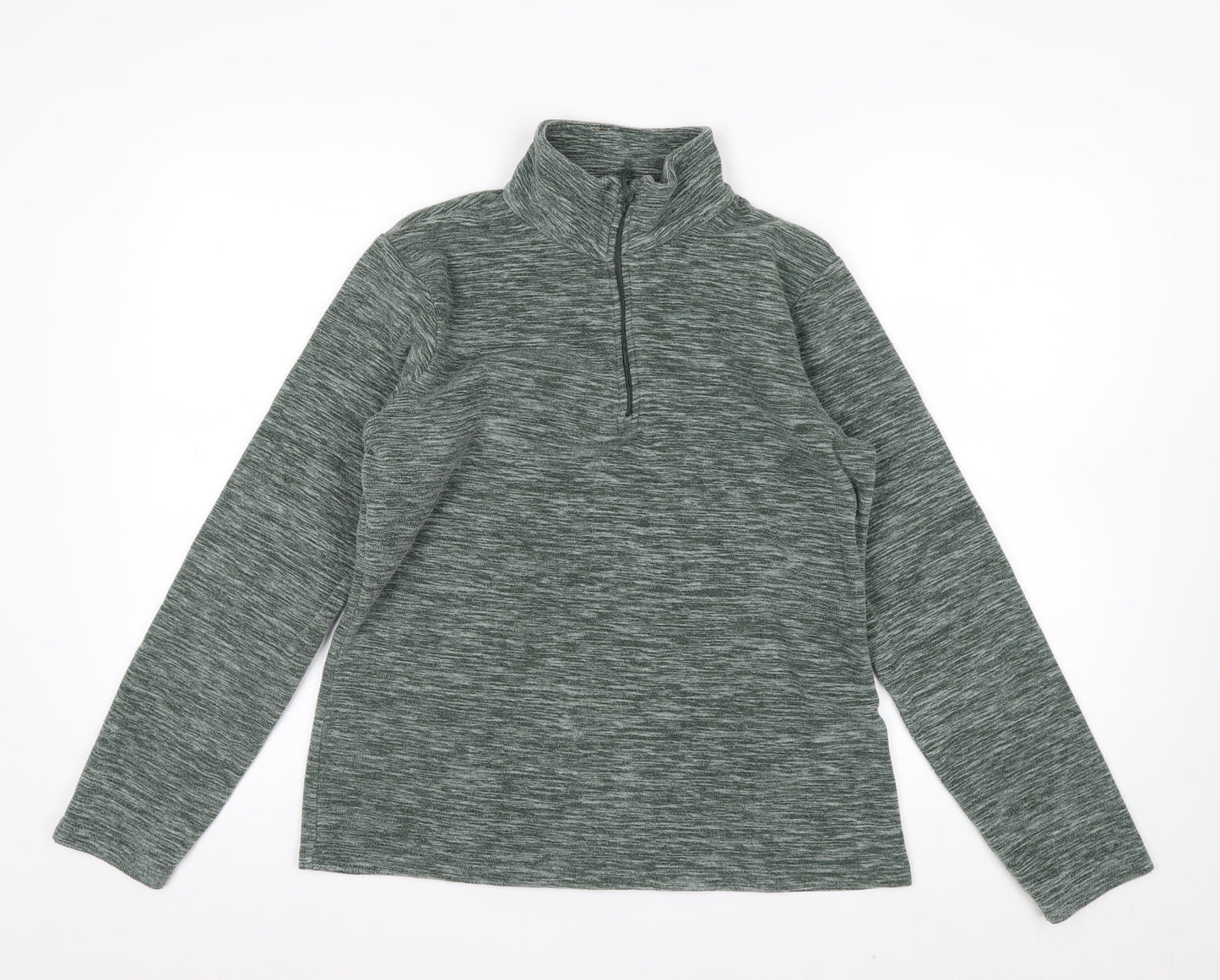 Mountain Warehouse Women’s Green 1/2 Zip Pullover Sweatshirt UK 12
