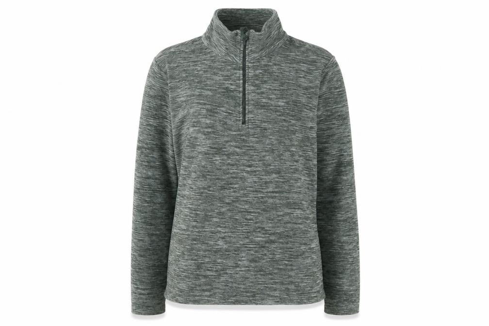 Front view of Mountain Warehouse Women’s Green 1/2 Zip Pullover Sweatshirt UK 12