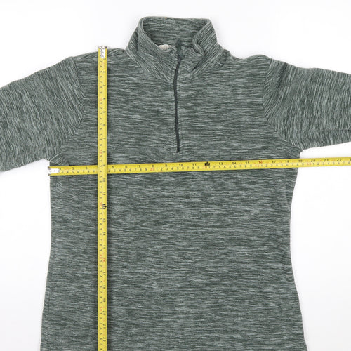 Mountain Warehouse Women’s Green 1/2 Zip Pullover Sweatshirt UK 12