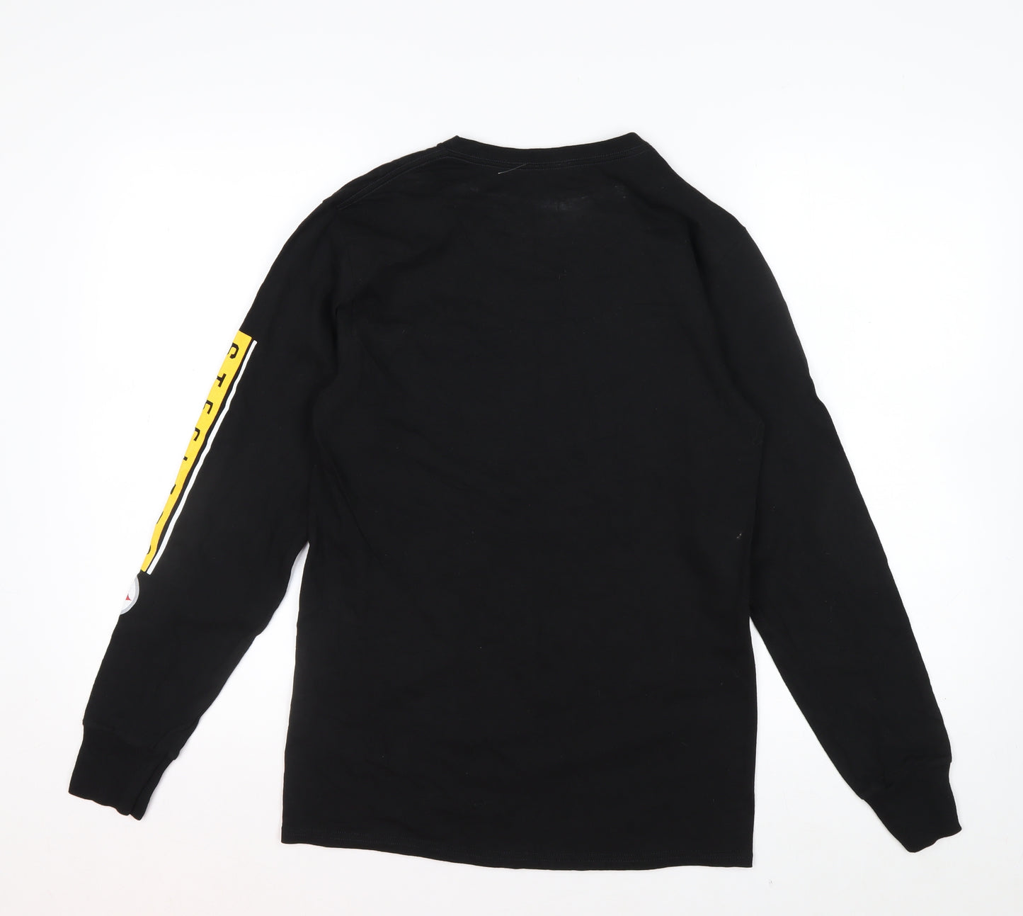Majestic Men’s Black Pittsburgh Steelers Long Sleeve Sports Top Size S
