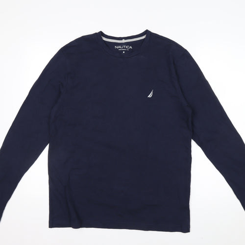 Nautica Men's Blue Long Sleeve Performance Tee Size M