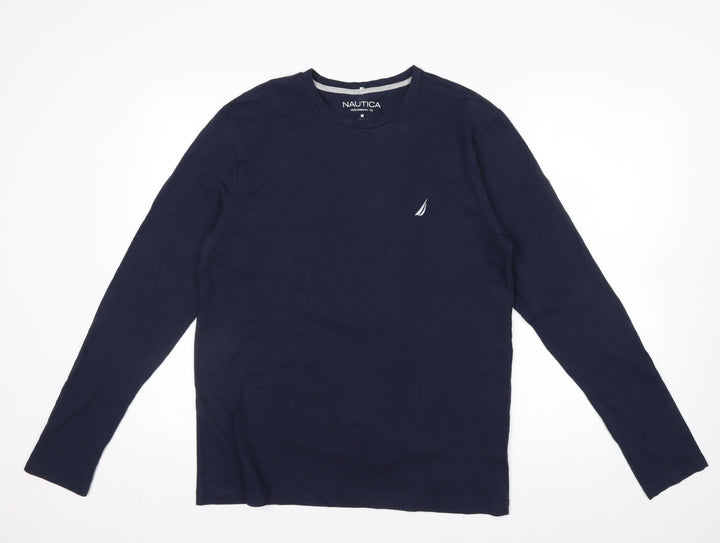 Nautica Men's Blue Long Sleeve Performance Tee Size M