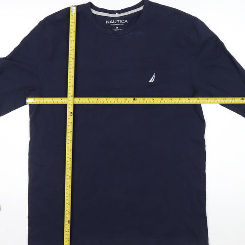 Nautica Men's Blue Long Sleeve Performance Tee Size M