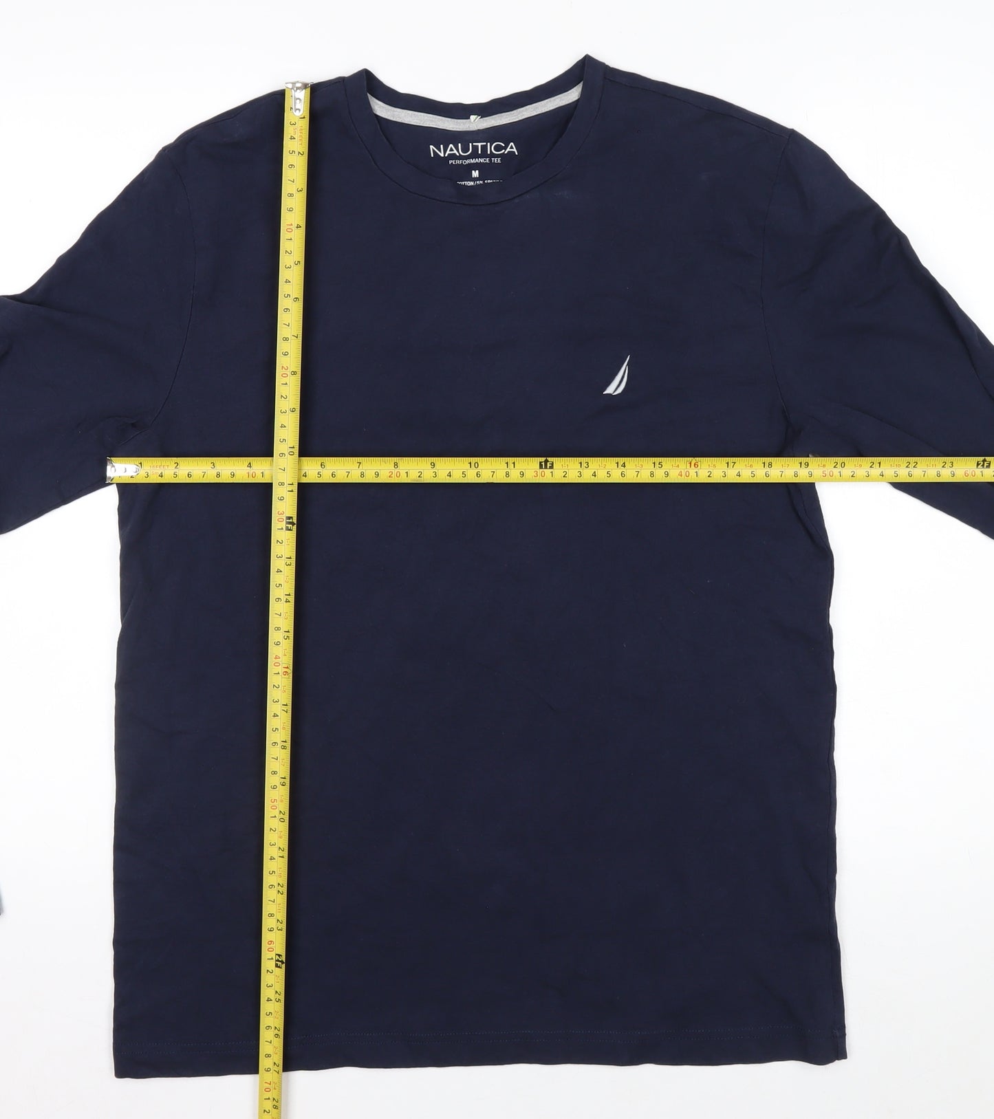 Nautica Men's Blue Long Sleeve Performance Tee Size M