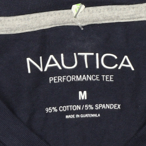 Nautica Men's Blue Long Sleeve Performance Tee Size M