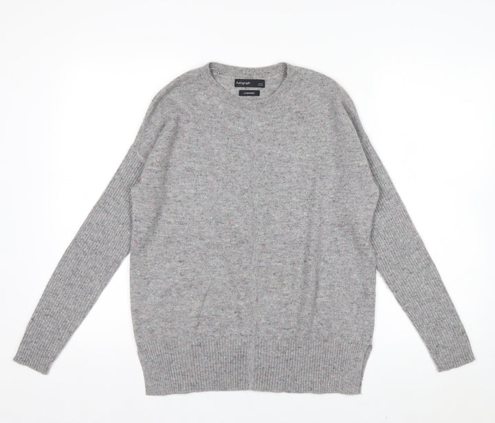 Marks and Spencer Women’s Grey Cashmere Crew Neck Jumper Size S