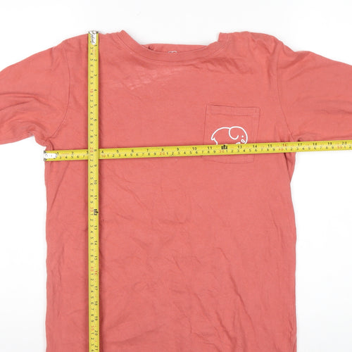 Ivory Ella Womens Pink Long Sleeve Cotton T-Shirt XS