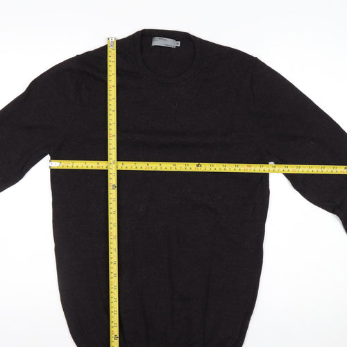 Matinique Men's Black Merino Wool Crew Neck Pullover Jumper M