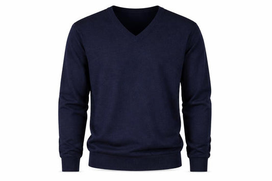 GAP Men's Blue Merino Wool V-Neck Pullover Sweater M