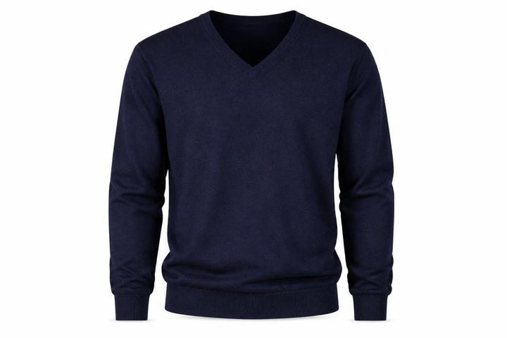 Gap Men's Blue Merino Wool V-Neck Pullover Sweater M